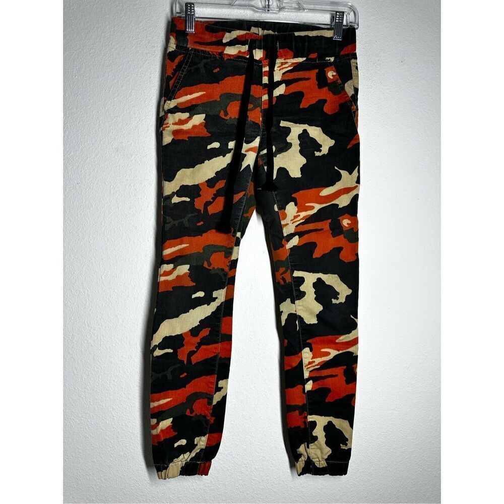 V.I.P. Women's Pull on Camo Solid Mid Rise String Jogger Fit Size S/6
